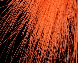 Saltwater Electric Wing Hair, Salmon Orange